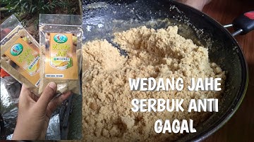CARA MEMBUAT WEDANG JAHE SERBUK KEMASAN ANTI GAGAL COCOK UNTUK USAHA DIRUMAH