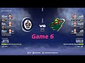 Jets vs Wild Central Semifinals Game 6 | Mock NHL 24 Stanley Cup Playoffs