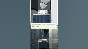 3D Visualizer After Rendering Process 😍 #interiordesignerlife #3drendering #bathroom #design #shorts