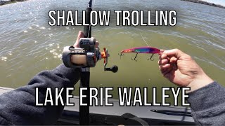 Trolling Shallow for MONSTER Lake Erie Walleye