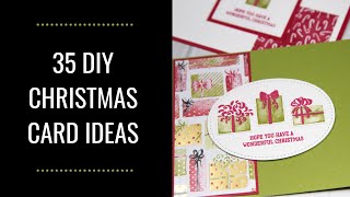35 Christmas Cards made with the Most Wonderful Time Product Medley