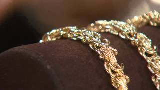 VicenzaGold 8" Square Byzantine Bracelet 14K, 4.9g with Amy Stran