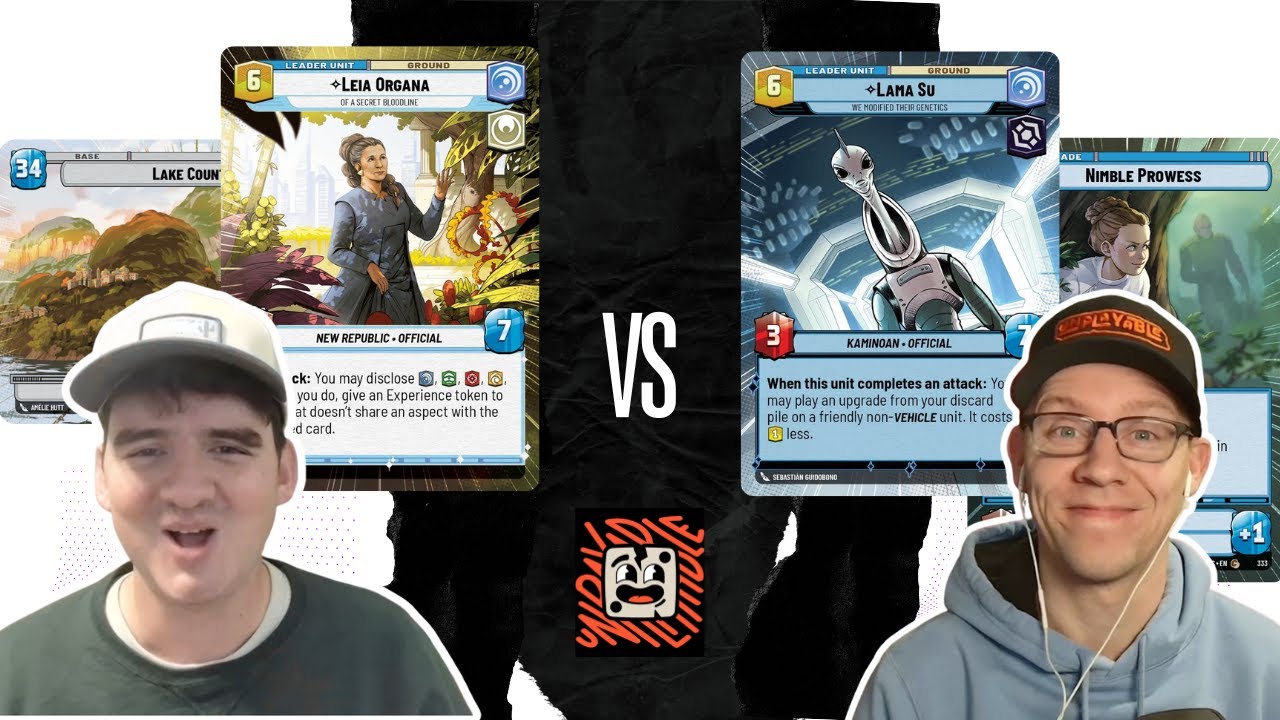 🟦 🟦 Лама против Леи: Смертельный поединок! (Игровой процесс Star Wars Unlimited)