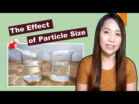 The Effect of Particle Size on Solubility