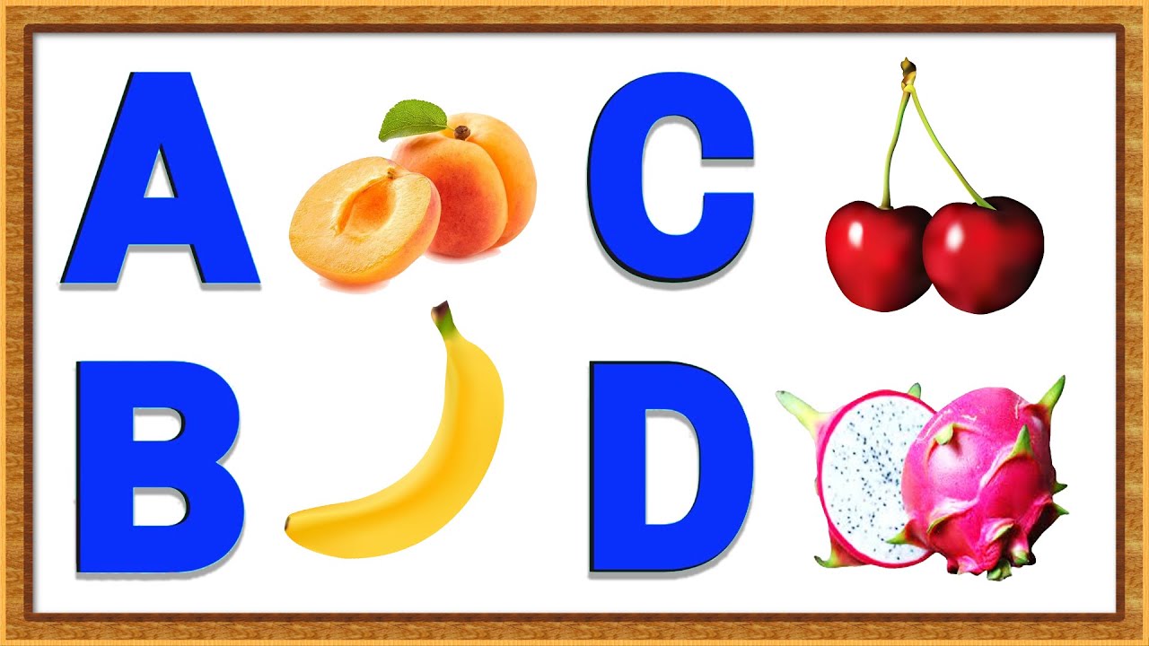 ABC Fruits Name | A to Z Fruits Name | Kids Learning - YouTube