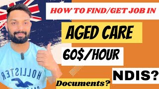 HOW TO FIND/GET JOB IN AGED CARE ? PAY RATE 60$/hr 😮 ! DOCUMENTS? NDIS ? #internationalstudents screenshot 3