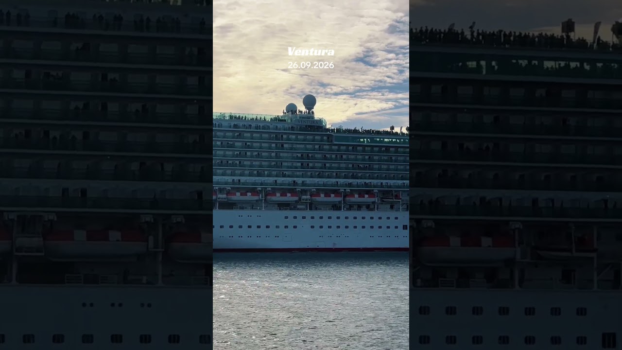 Ventura looking fantastic as she sails away from Southampton today, 26 September 2026.