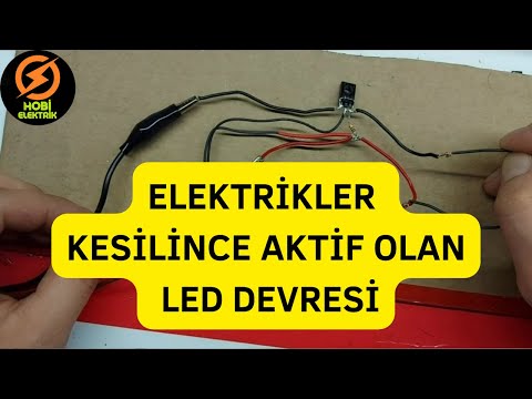 ELEKTRİKLER KESİLİNCE OTOMATİK YANAN LED DEVRESİ #BD882