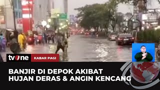 Banjir dan Pohon Tumbang Terjadi di Depok | Kabar Pagi tvOne