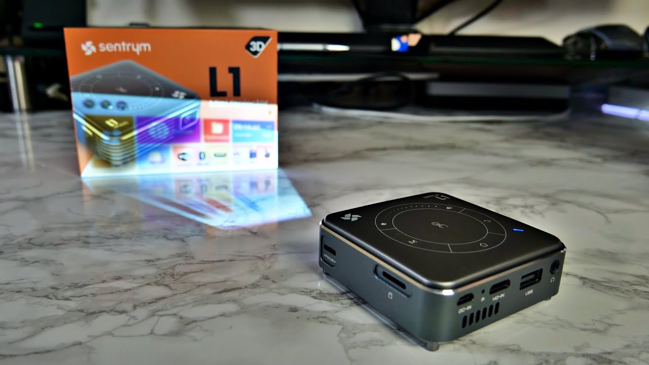 Sentrym L1 Mini Portable 3D Android Projector - WiFi / HDMI / 3D