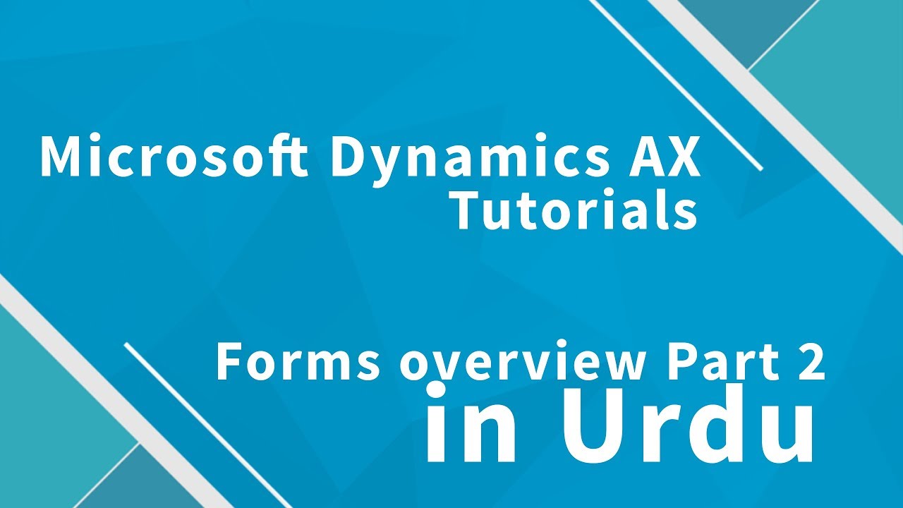 Microsoft Dynamics AX 2012 Forms 2