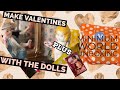 Minimum world unboxing plusvalentine crafts with the dolls dolls dollhouses miniatures