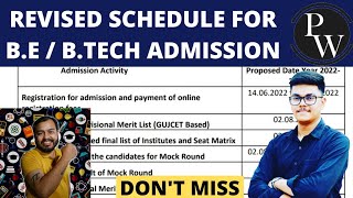 Acpc Counselling | Revised Schedule Released for B.E / B.TECH ADMISSION |