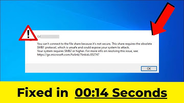 Fixed Your System Requires SMB2 or Higher In Windows 10 | 2024