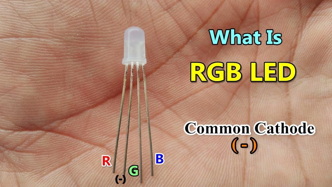 enkemand lotteri Grundlægger RGB LED lights - common cathode(-) function - YouTube