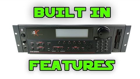 EMU E4X HARDWARE SAMPLER SESSION | DRUM COMPRESSOR | TECH TALK | TUTORIAL