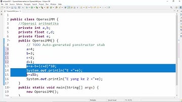 3. Operator Aritmatika dalam Pemroraman Java