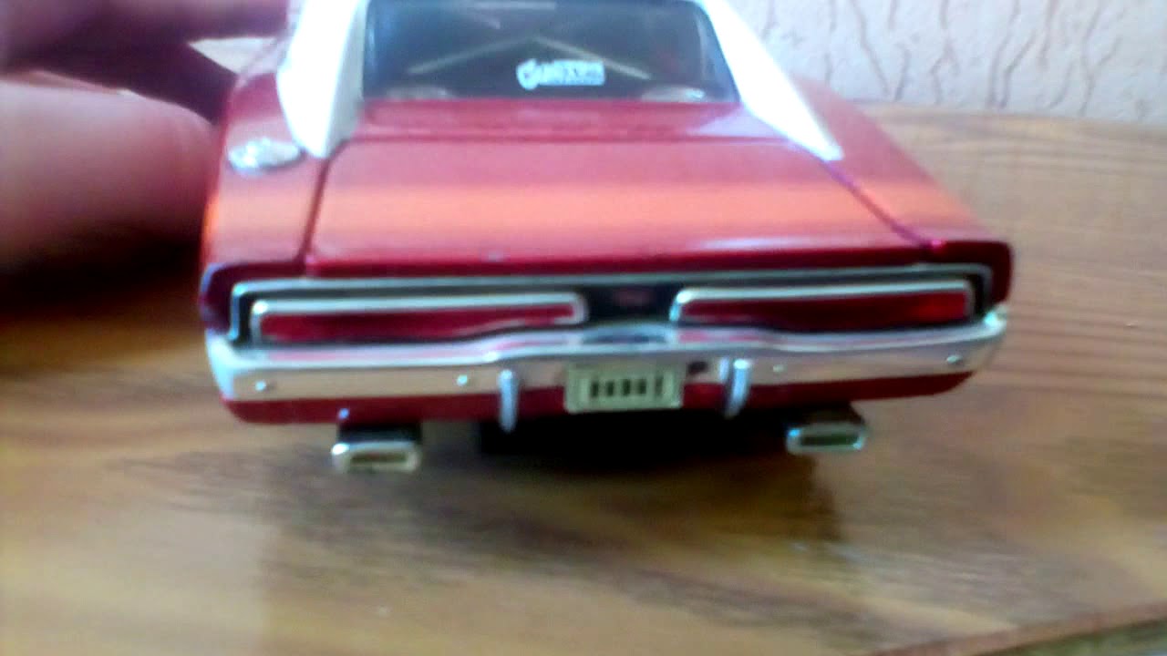 Обзор масштабной модели Додж чарджер 1969 1/24 - YouTube