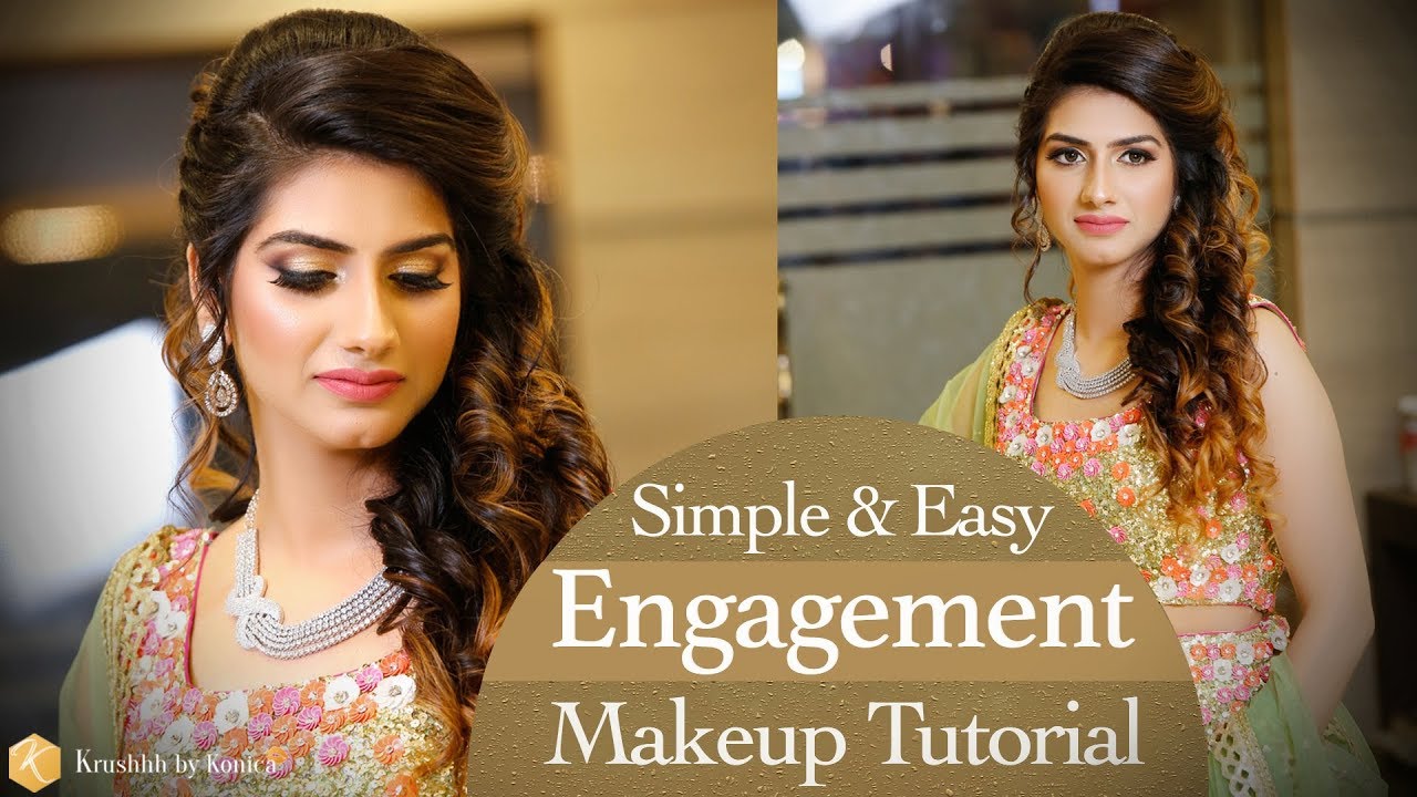 Engagement Makeup Tutorial | Simple and Easy Real Bridal Makeup Tutorial  Videos | Krushhh by Konica - YouTube