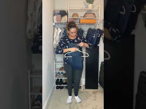 How to hang jeans up #foldingclothes #foldinghacks #laundry