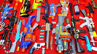 Collecting 7 Sniper Rifles and AK47 Guns Nerf Machine Gun Super Shotgun Water Gun Assault Rifle M16