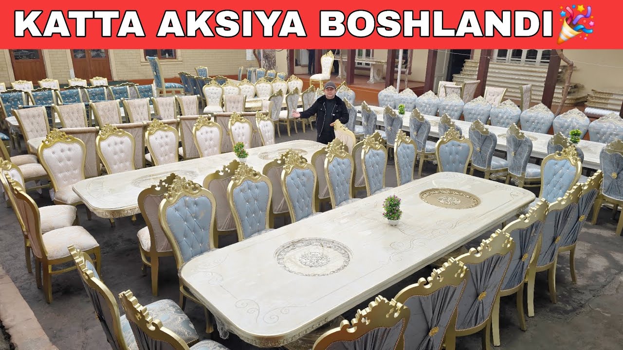 ZAMONAVIY STOL STULLAR YANGI YILGA AKSIYADA