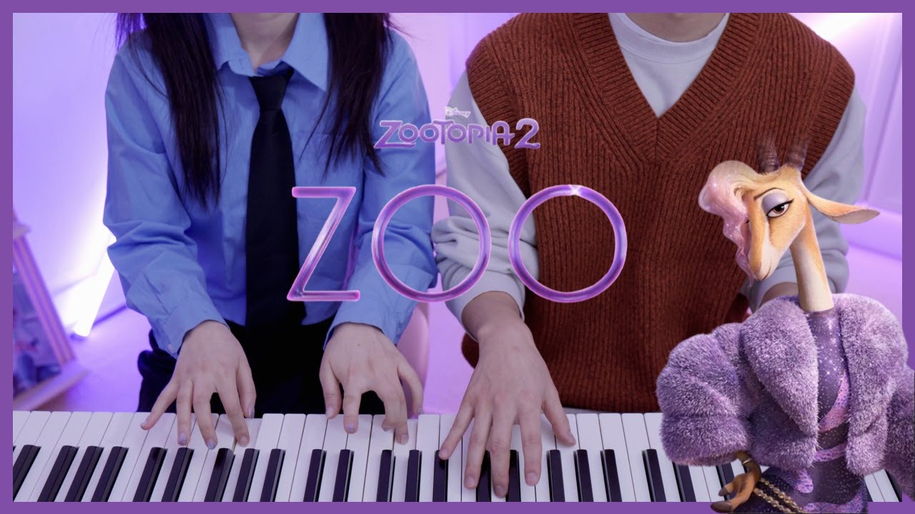 🦊Zootopia 2 OST - Zoo🐰 4hands piano