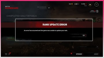 Fix Rank Update Error | Dead by Daylight