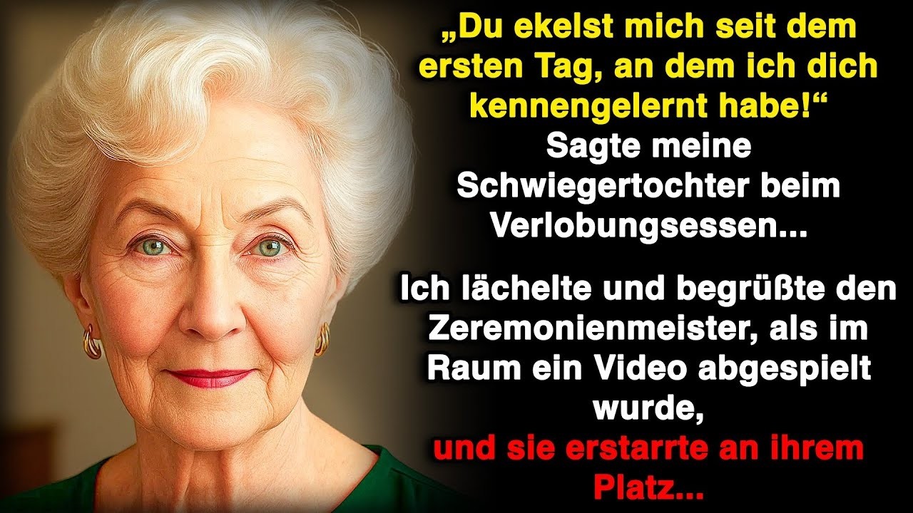 „Du ekelst mich seit dem ersten Tag!“ sagte meine Schwiegertochter beim Verlobungsessen