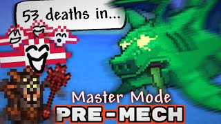 Noob's Journey to beat Duke Fishron Pre-Mech (Master Mode Terraria)