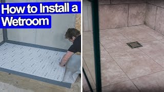 HOW TO INSTALL WETROOM SHOWER - FULL JOB - Impey Aqua Dec