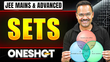 SETS in One Shot: All Concepts & PYQs Covered | JEE Main & Advanced