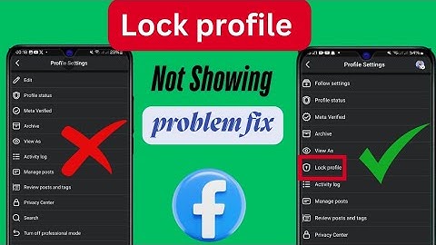 How to enable Lock profile on Facebook (2025) || Facebook Profile Lock Missing?