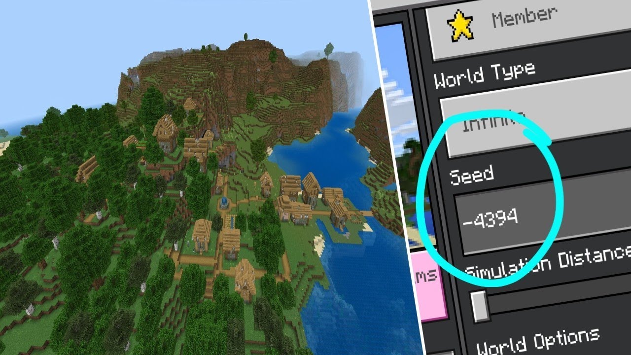 Minecraft Huge Zombie Plains Village Seed - YouTube