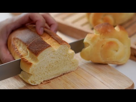 맛있는 프랑스 우유빵 (케이크 같은 부드러움! 틀없이 빵만들기! 하스브레드 Milk Hearth Bread)