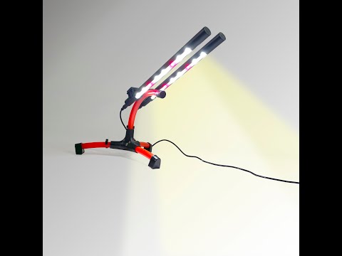 Настільна LED лампа-трансформер RED BOB - з двома світильниками та сенсорним керуванням. Лампа-конструктор., видео 1