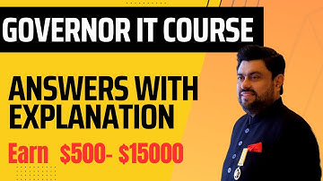 Governor IT Test | Answer with Complete explanation | IT Test Preparation  #governorsindh #test #IT