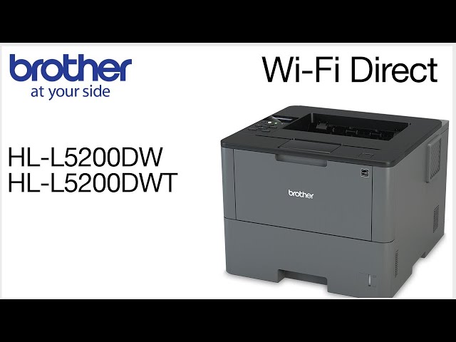 Connect to HLL5200DW with Wi-Fi Direct - YouTube