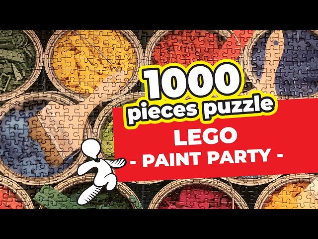 LEGO Paint Party 1000 Pieces Puzzle, Lego Puzzle 