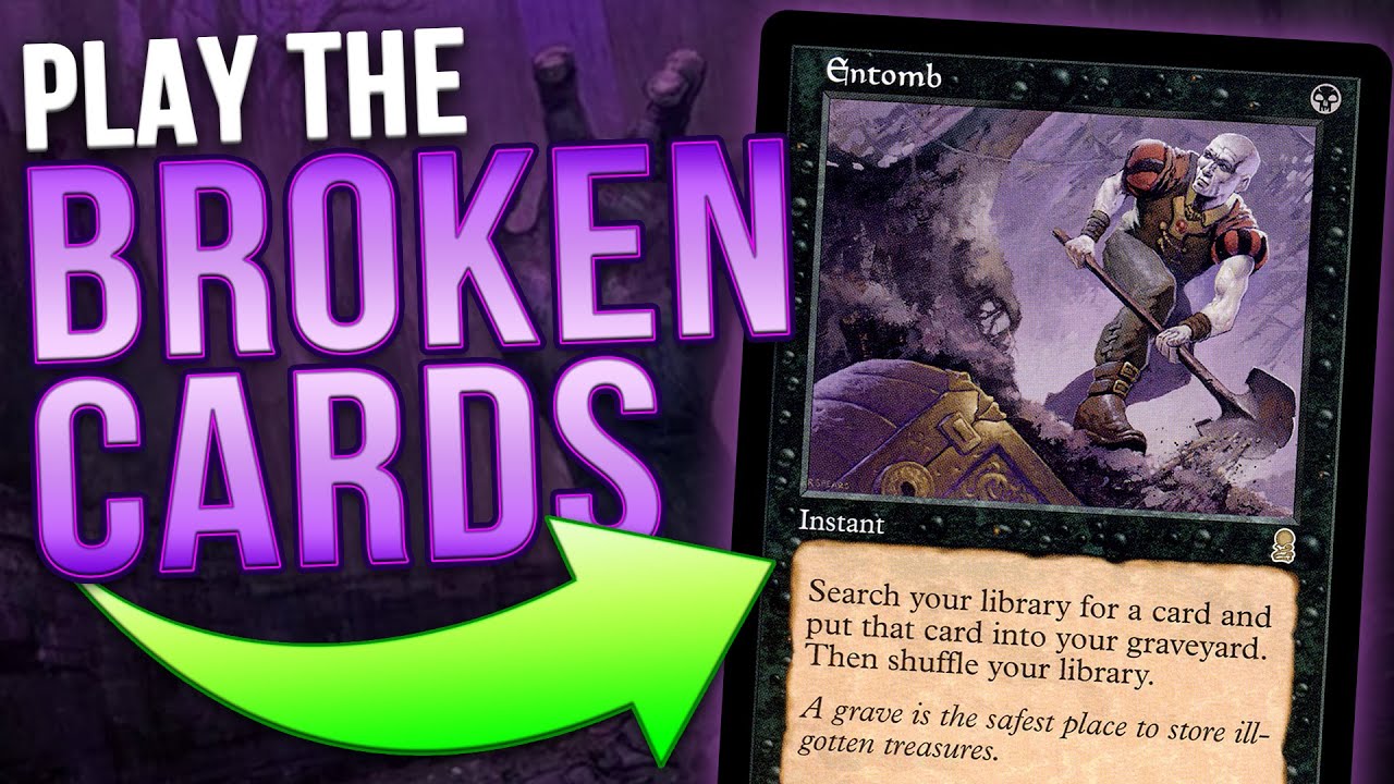 cards like entomb mtg Think It Should Be Banned? PLAY IT! + Runehorn Hellkite then shuffle. MTG Entomb (Borderless) FOIL Dominaria