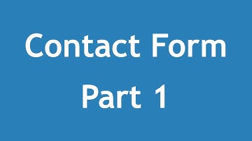 [ Arabic Tutorial Create Template 3 ] #14 - Create Contact Form Part 1