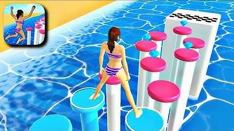 Hopscotch Run - Very Satisfying and Relaxing ASMR Android IOs Gameplay Alltrailer Video HRVSR90