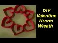 How to Make a Valentine Hearts Wreath from Scrapbooking Paper