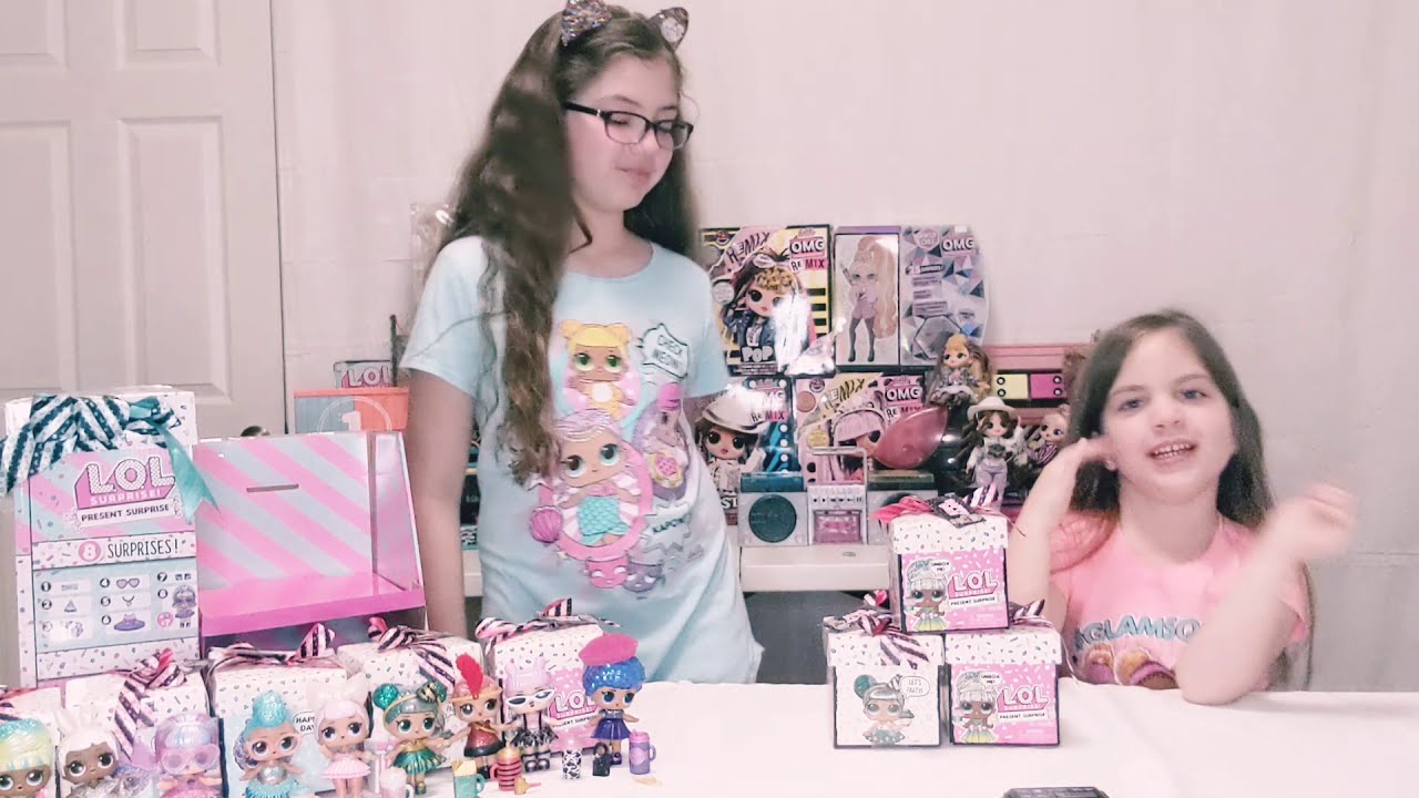 Part 3 Unboxing LOL Present Surprise with weight hack.  Did we complete the set???