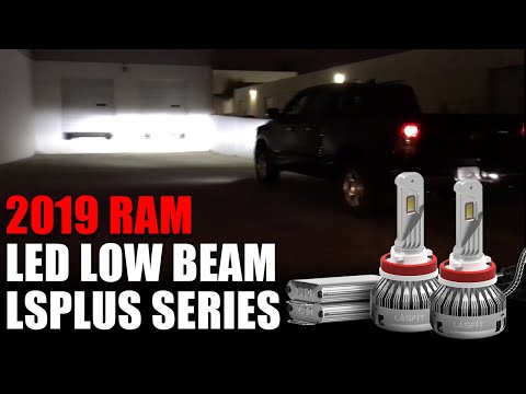 2019 2020 Ram 1500 Big Horn - How to Install LED Headlight Bulb Low Beam H11