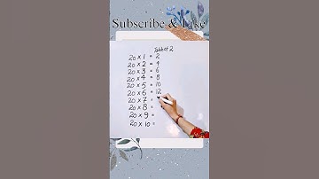 Hack of Table 20 😱😱 #maths #mathstricks #hack @study_care0