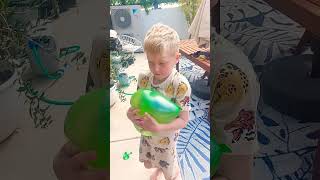 Huge water balloon part 2 wobble #funvideoforkids #livingthedream #waterballons