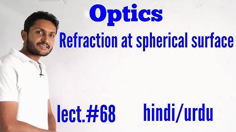 Refraction at spherical surfaces