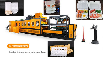 PS Foam Machine PS Disposable Lunch Box Plate Making Machine Line PS Foam Food Box Making Machine