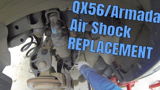 How to Replace Infiniti QX56 20042010 Rear AIR RIDE Suspension | Nissan Armada 20032016 Shocks